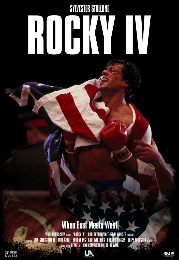 My Tribute To The Original Movie Poster Of This Film - Rocky 4 , HD Wallpaper & Backgrounds