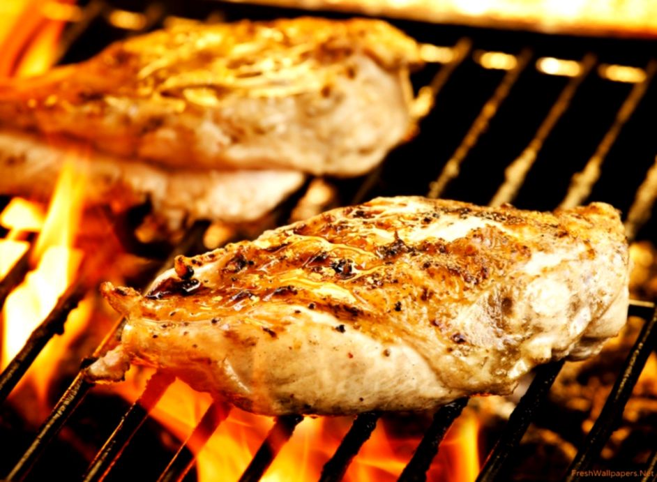 Grilled Chicken On Fire Wallpapers Freshwallpapers - Chicken Grill , HD Wallpaper & Backgrounds