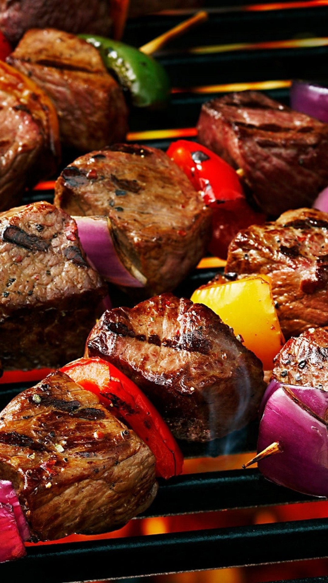 Barbecue, Vegetables, Meat - Beef In Beer Kabobs , HD Wallpaper & Backgrounds