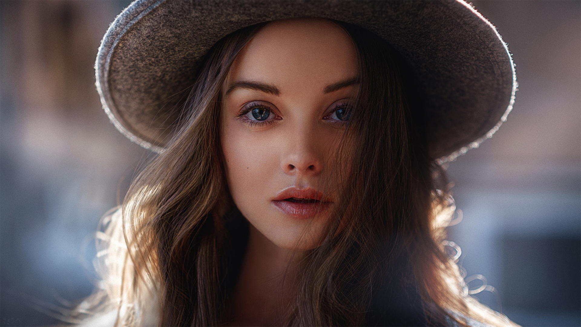 Gorgeous Girl Wearing Hat - Girl Wearing A Hat , HD Wallpaper & Backgrounds
