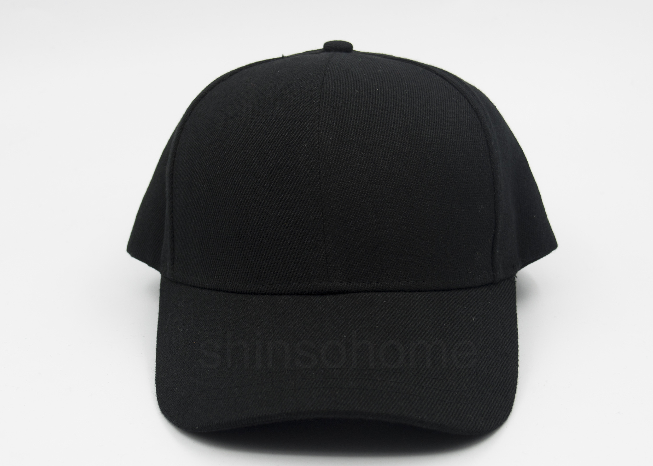 plain black ball cap