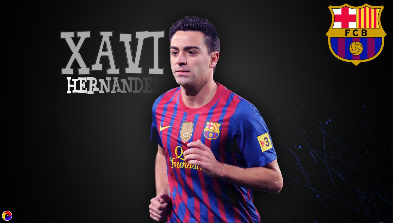 Xavi Hernandez Fc Barcelona Wallpaper - Fc Barcelona , HD Wallpaper & Backgrounds