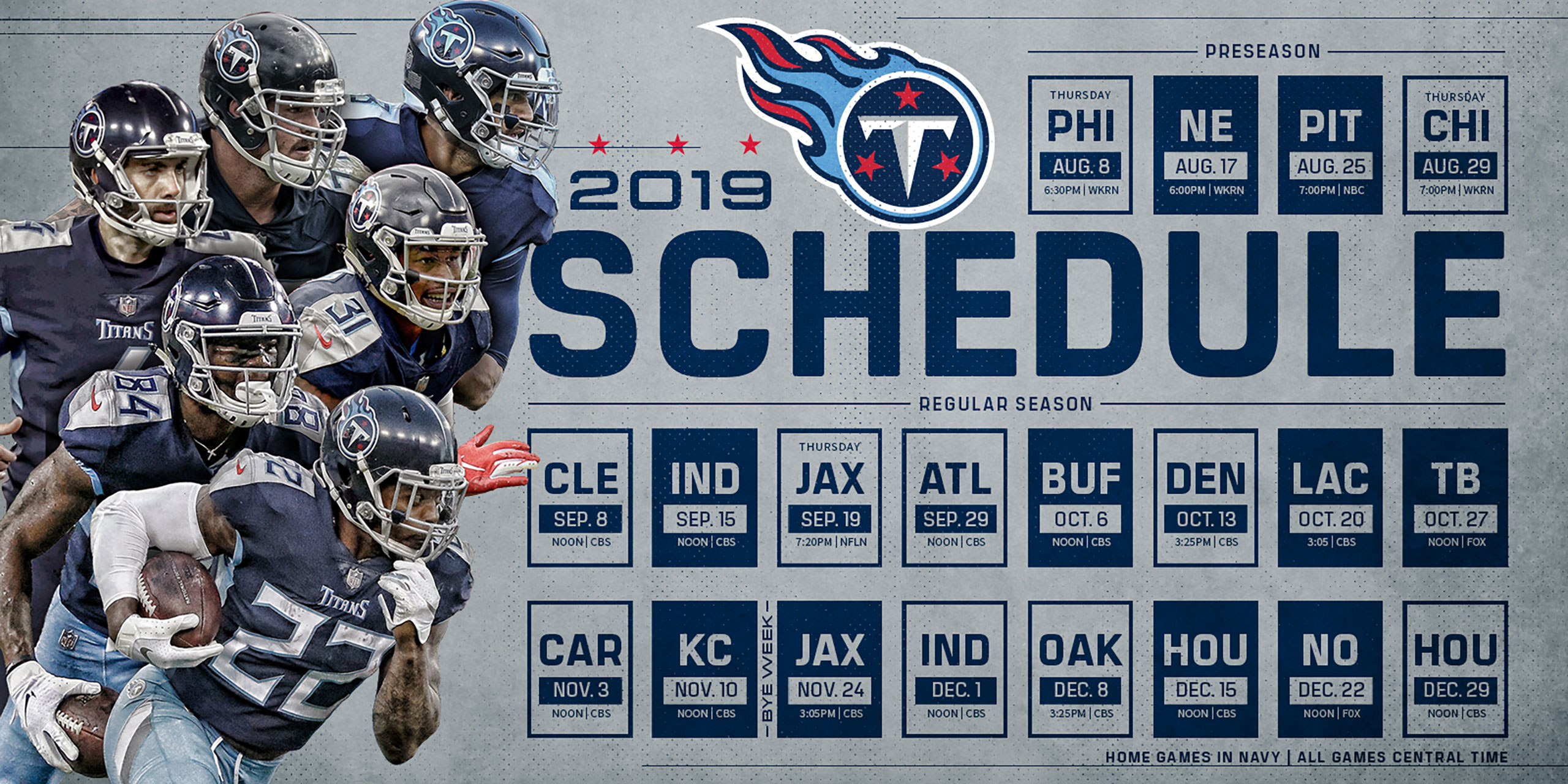 Titans Home Schedule 2019 , HD Wallpaper & Backgrounds