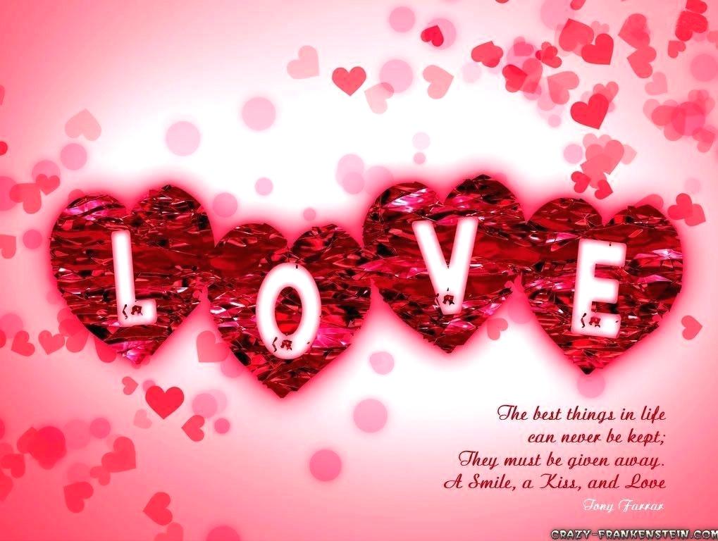 Love Wallpapers Sweet Love Wallpapers Free Download - Beautiful Wallpaper Of Love With Quotes , HD Wallpaper & Backgrounds