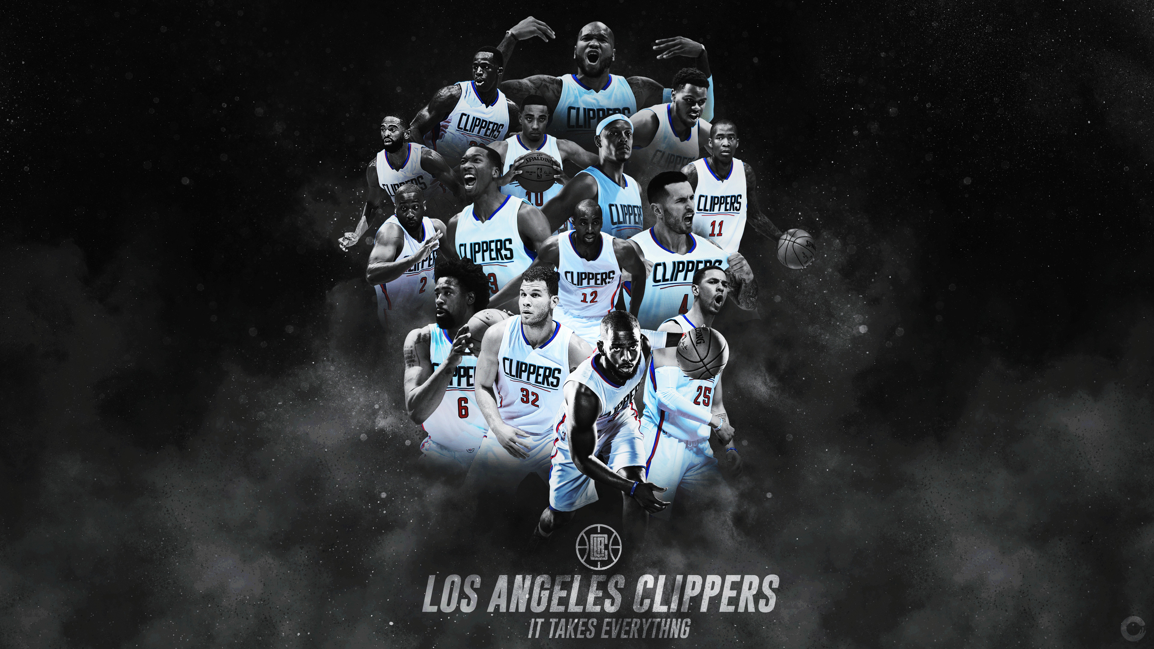 Los Angeles Clippers Wallpapers - Los Angeles Clippers 2017 , HD Wallpaper & Backgrounds