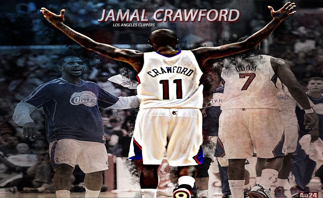 005 Jamal Crawford Inch Silk Poster Aka Wallpaper Wall - Basketball Player , HD Wallpaper & Backgrounds