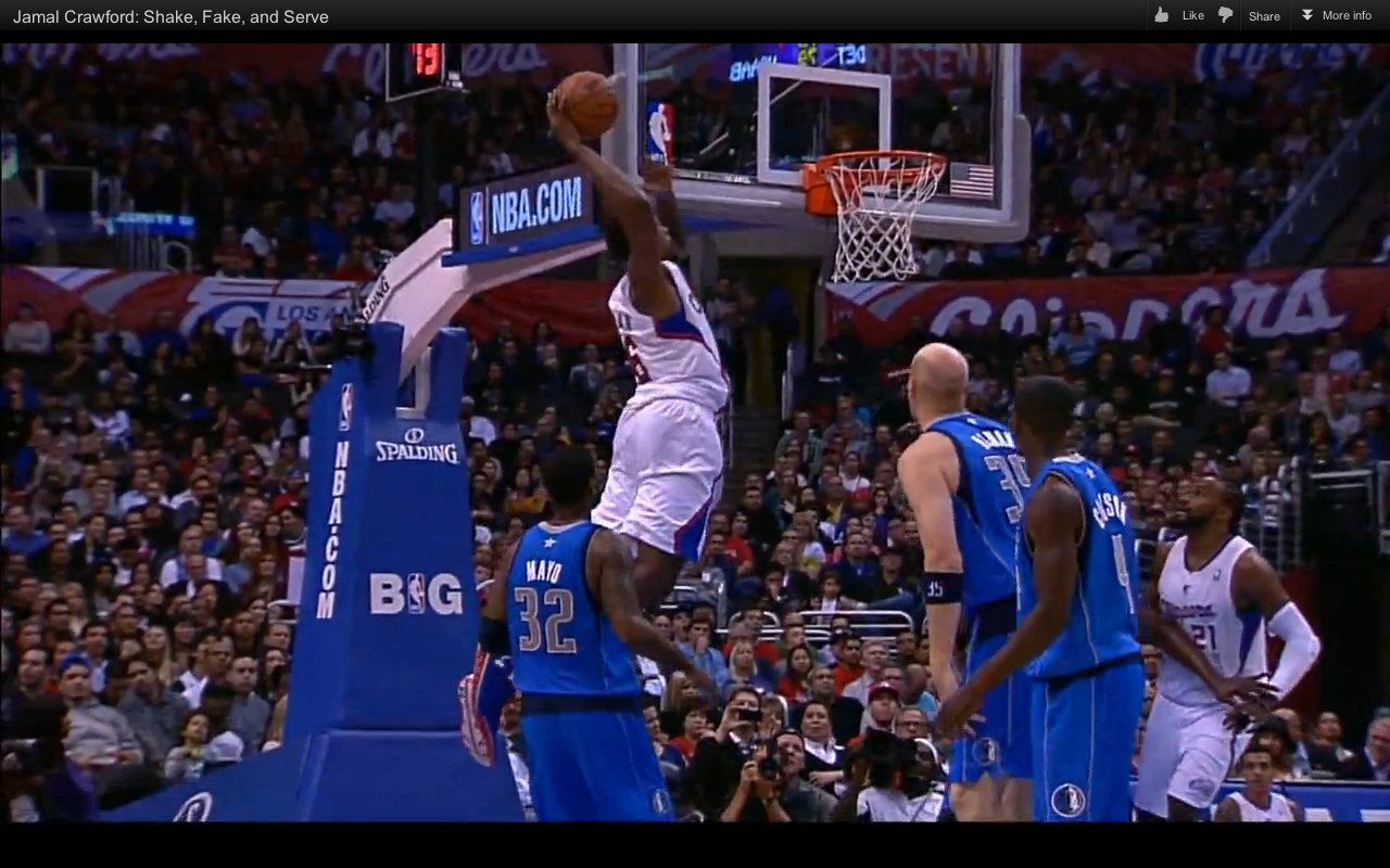 Jamal Crawford Did His Thing On The Floor, Then Threw - Slam Dunk , HD Wallpaper & Backgrounds