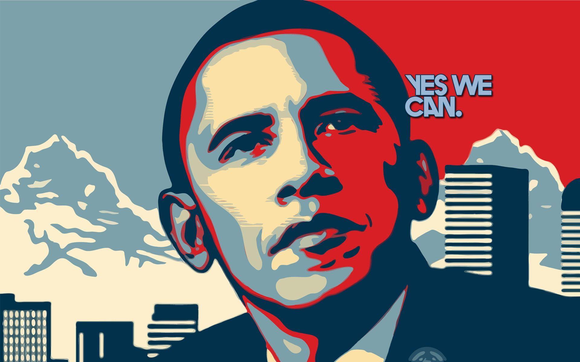 Fonds D'écran Barack Obama - Obama Yes We Can , HD Wallpaper & Backgrounds