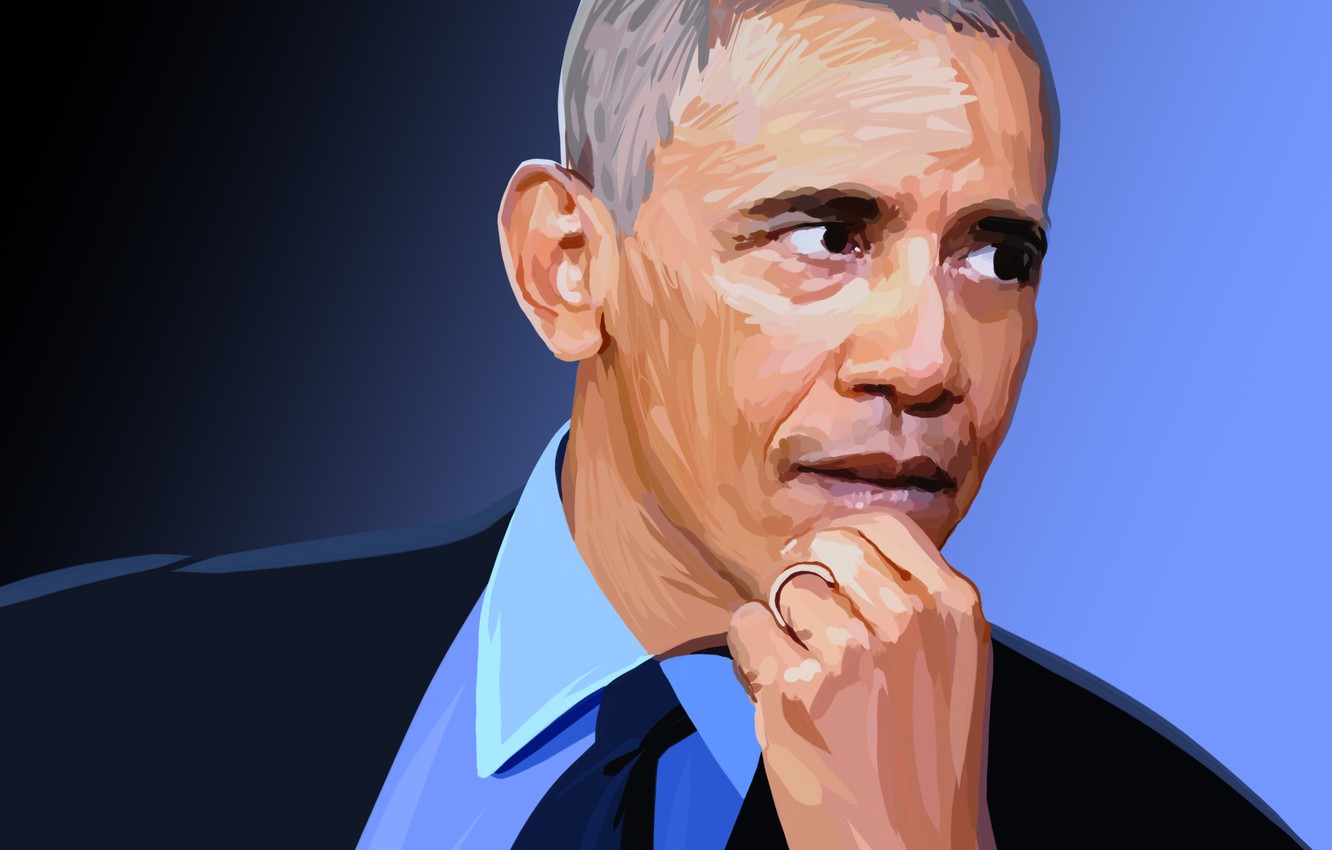 Photo Wallpaper Face, President, Barack Obama, Barack - Barack Obama , HD Wallpaper & Backgrounds