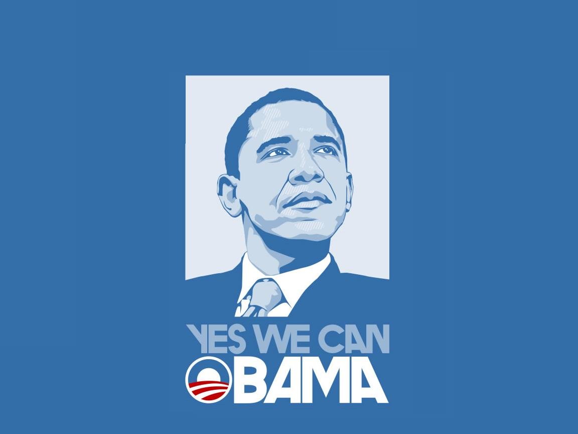 Awesome Barack Obama Free Background Id - Yes We Can Obama Campaign Poster , HD Wallpaper & Backgrounds