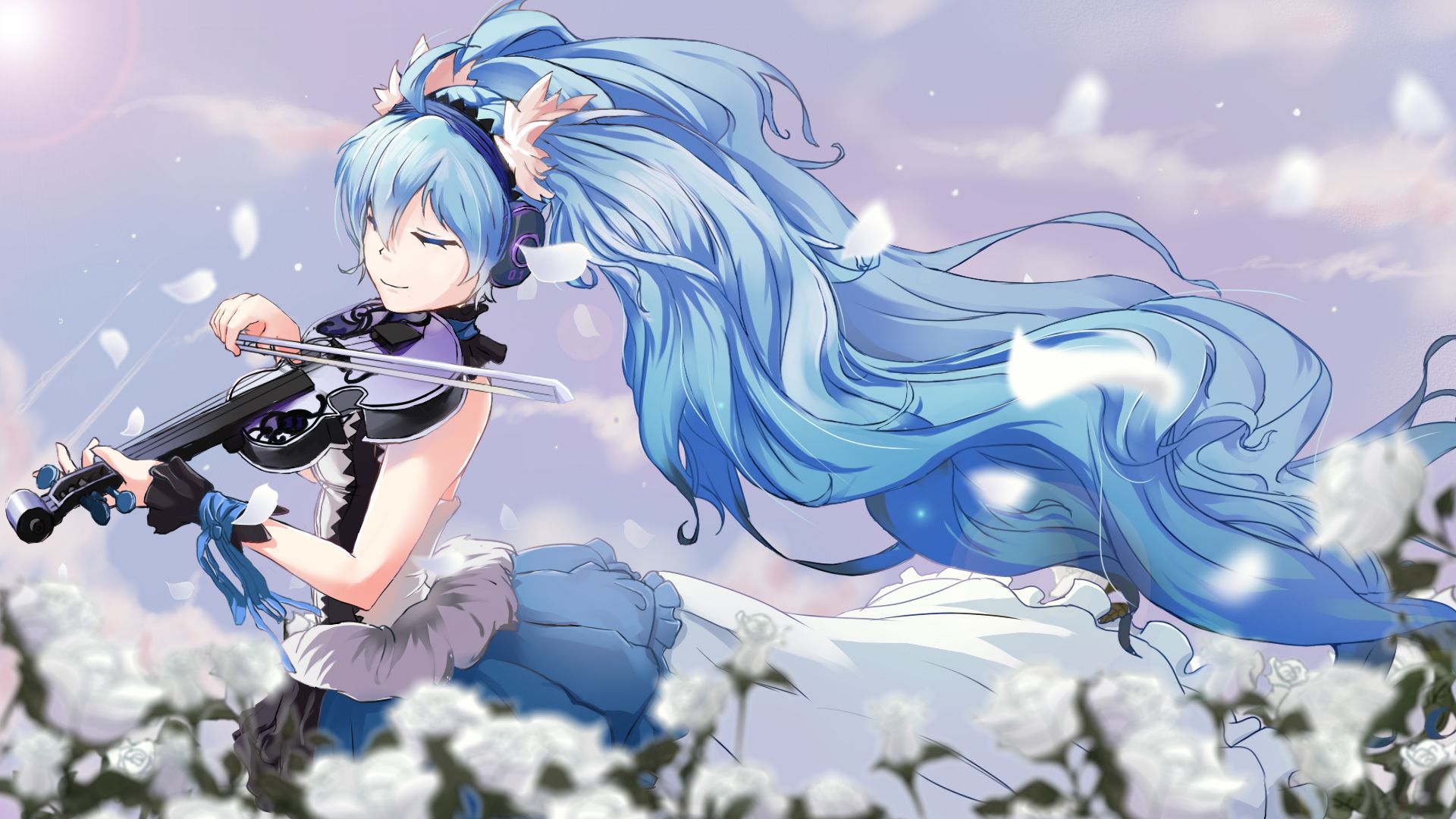 Fanart, Hatsune Miku, Vocaloid, Wallpaper, Pixiv, Fanart - Hatsune Miku Wallpaper Pixiv , HD Wallpaper & Backgrounds