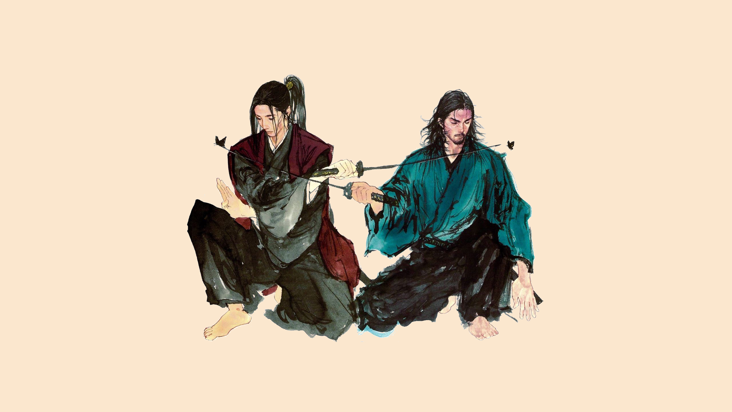 Download Original - Sasaki Kojiro Musashi Miyamoto , HD Wallpaper & Backgrounds