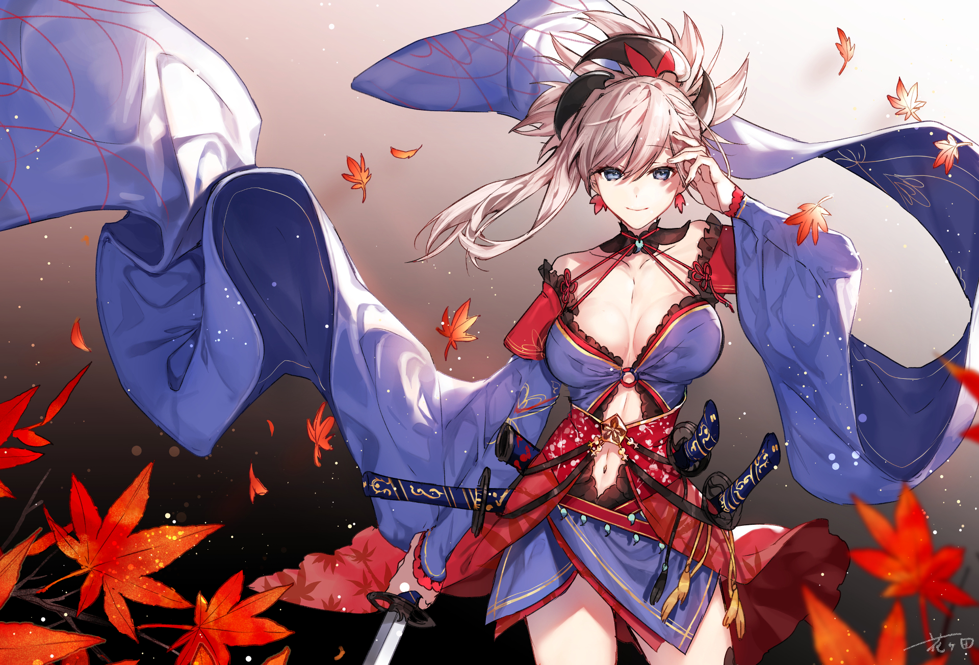 Hd Wallpaper - Fate Grand Order Miyamoto Musashi , HD Wallpaper & Backgrounds