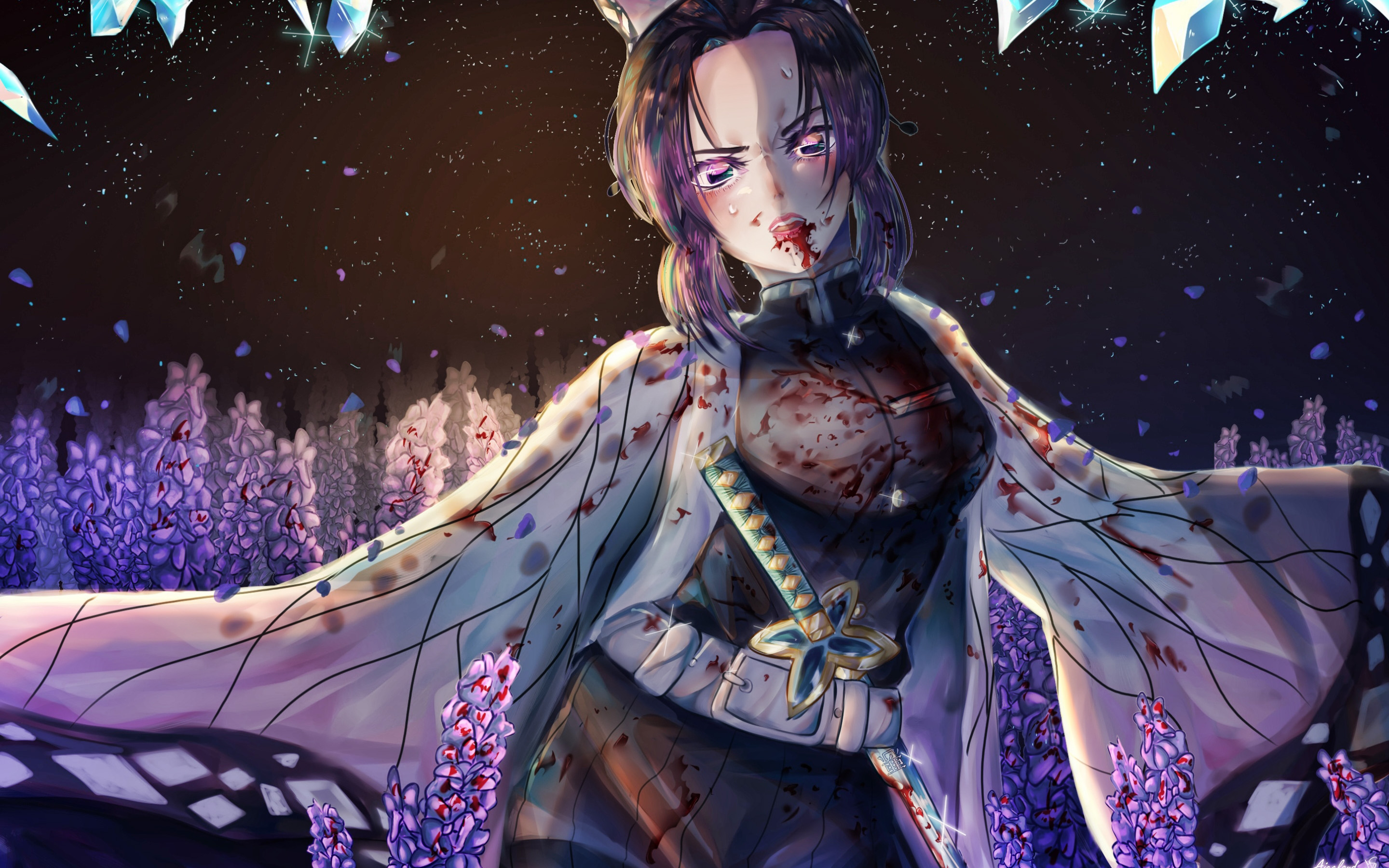 Shinobu Kochou, Manga, Kimetsu No Yaiba, Demon Hunter, - Kimetsu No Yaiba Best , HD Wallpaper & Backgrounds