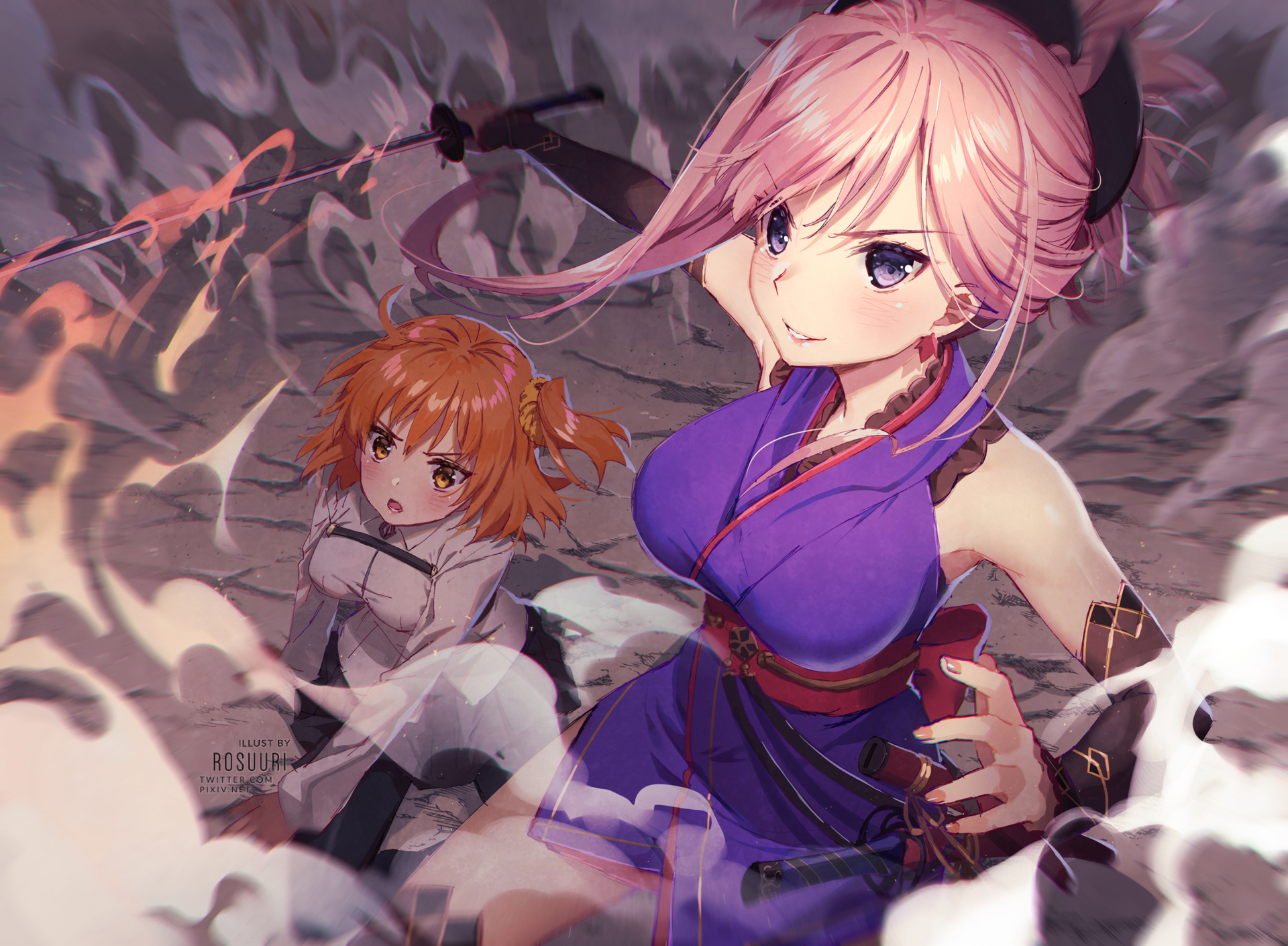 Fate/grand Order Hd Wallpaper - Musashi Gudako , HD Wallpaper & Backgrounds