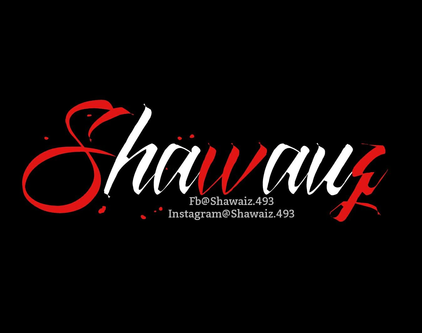 Shawaiz Name In Balck Paper 😍 - Graphic Design , HD Wallpaper & Backgrounds