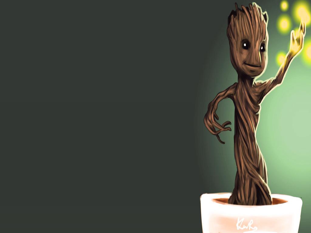 Groot-wallpaper 121526 - Baby Groot Wallpaper Hd , HD Wallpaper & Backgrounds