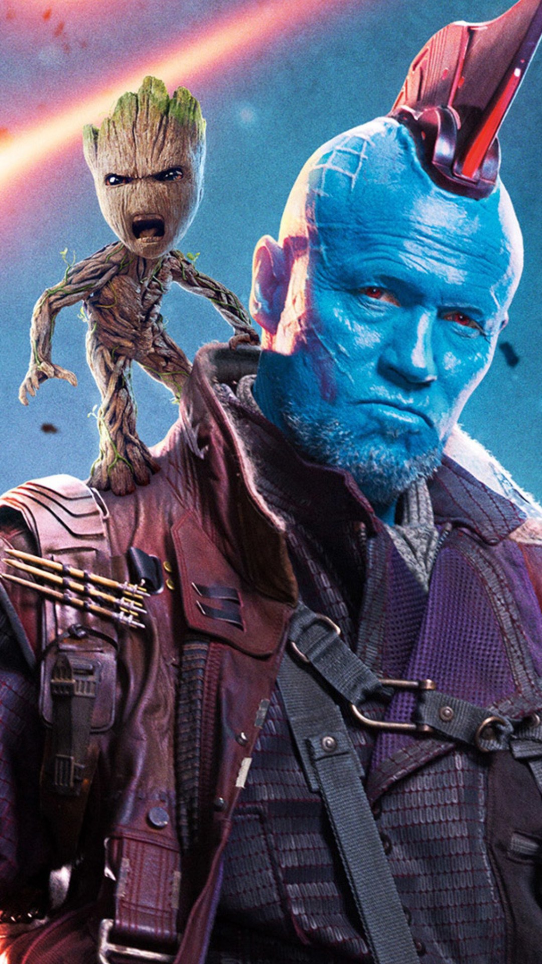Yondu And Baby Groot Iphone 7 6s 6 Plus Pixel - Michael Rooker Guardians 3 , HD Wallpaper & Backgrounds