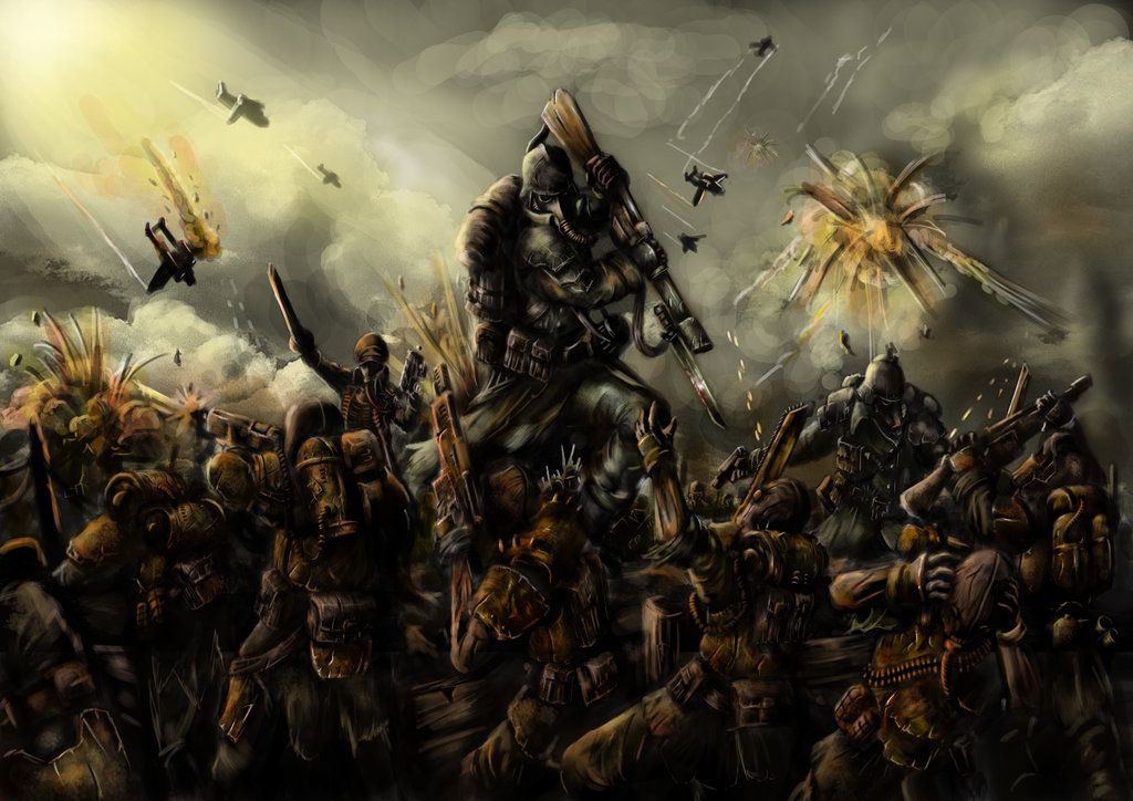 Badass Imperial Guard - Warhammer 40k Imperial Guard Battle , HD Wallpaper & Backgrounds