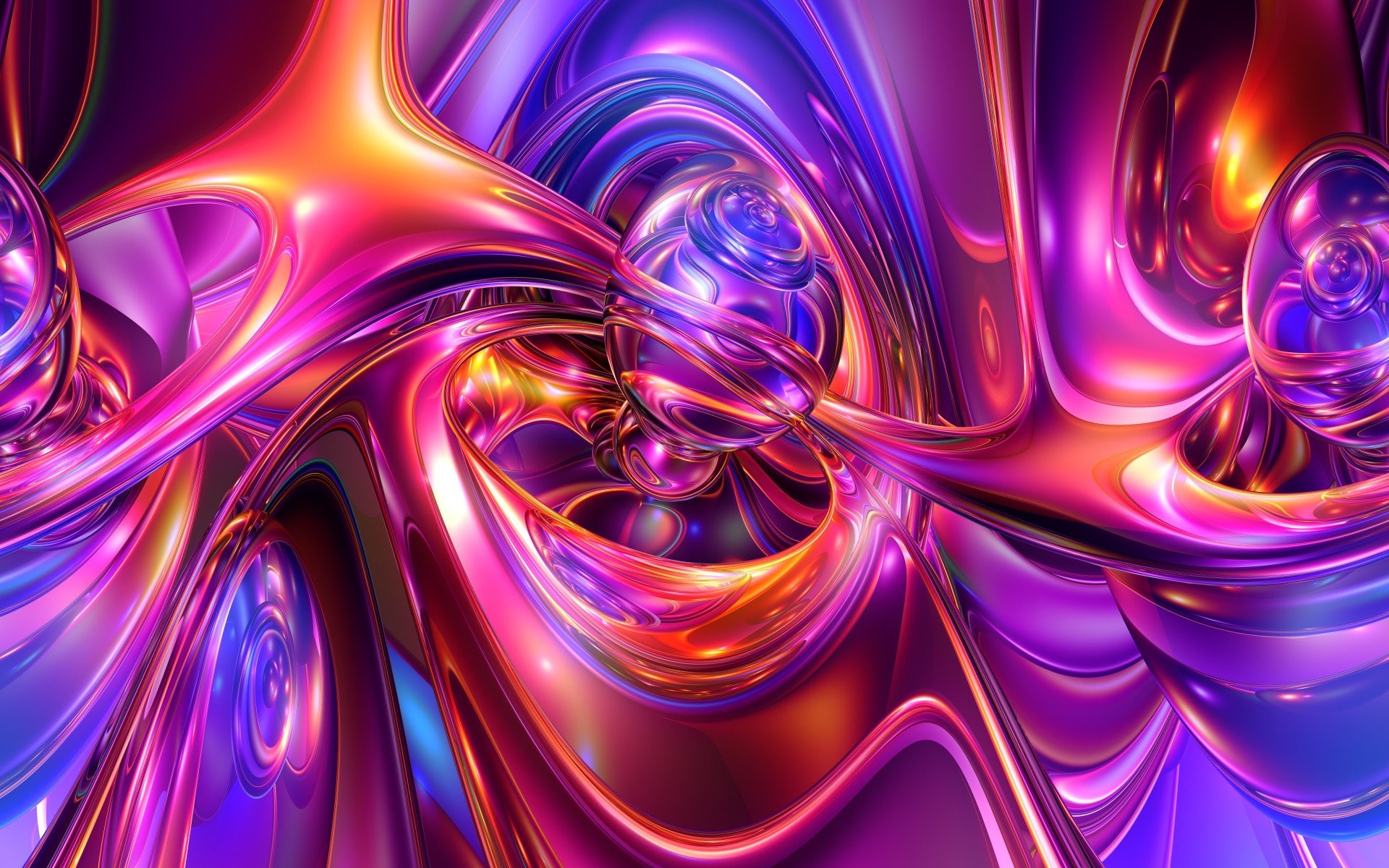 3d Abstrakt Kã¼nstlerisch Colorful Farben Pink Lila - 3d Themes , HD Wallpaper & Backgrounds