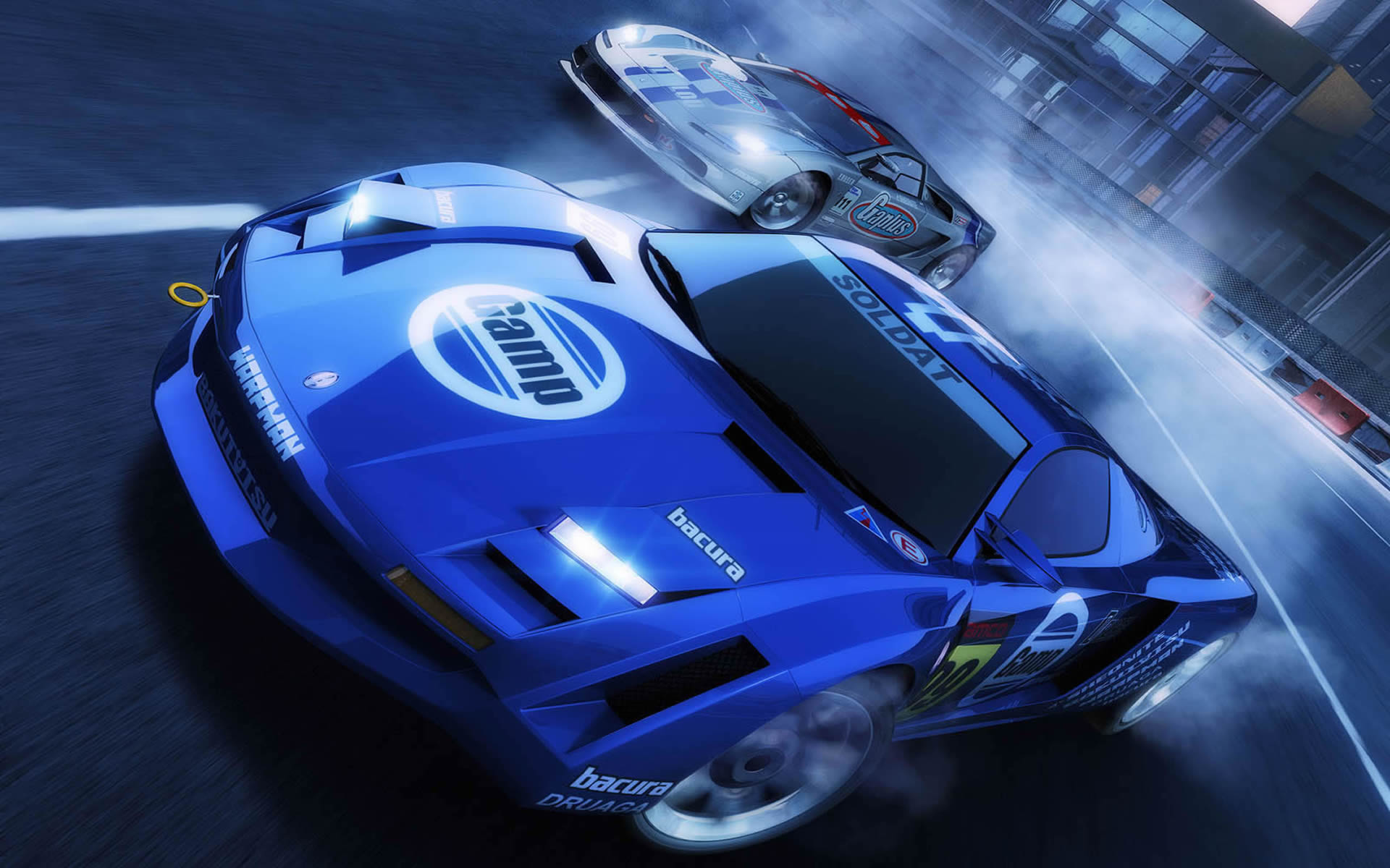 Gamp Soldat Powerslide - Ridge Racer Psp , HD Wallpaper & Backgrounds