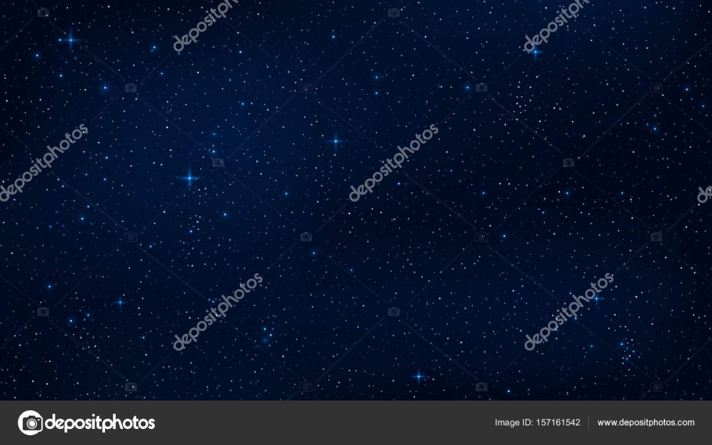 Eine Realistische Sternenhimmel Mit Einem Blauen Schimmer - Star , HD Wallpaper & Backgrounds