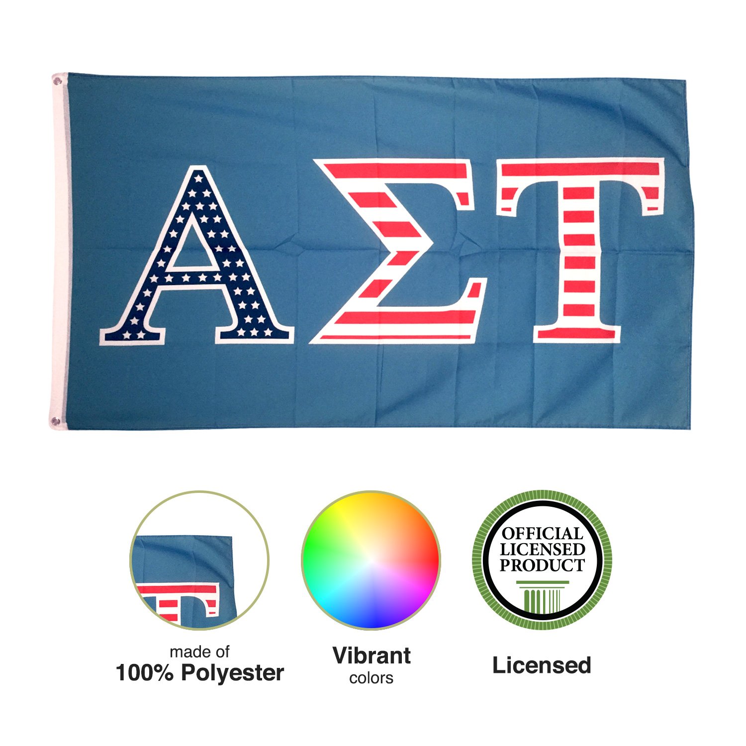 Alpha Sigma Tau Usa Letter Sorority Flag Banner Greek - Triangle , HD Wallpaper & Backgrounds