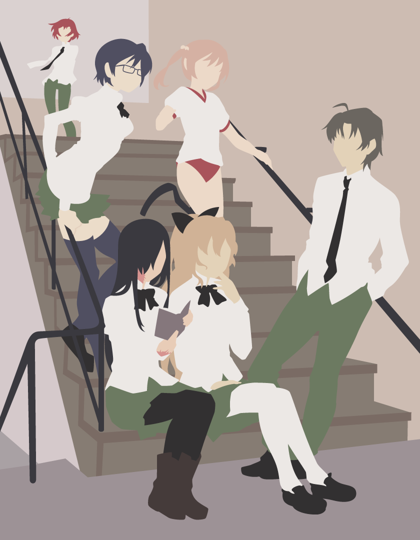 Katawa shoujo персонажи. Katawa Shoujo. Katawa Shoujo арты. Саки Эномото Katawa Shoujo.