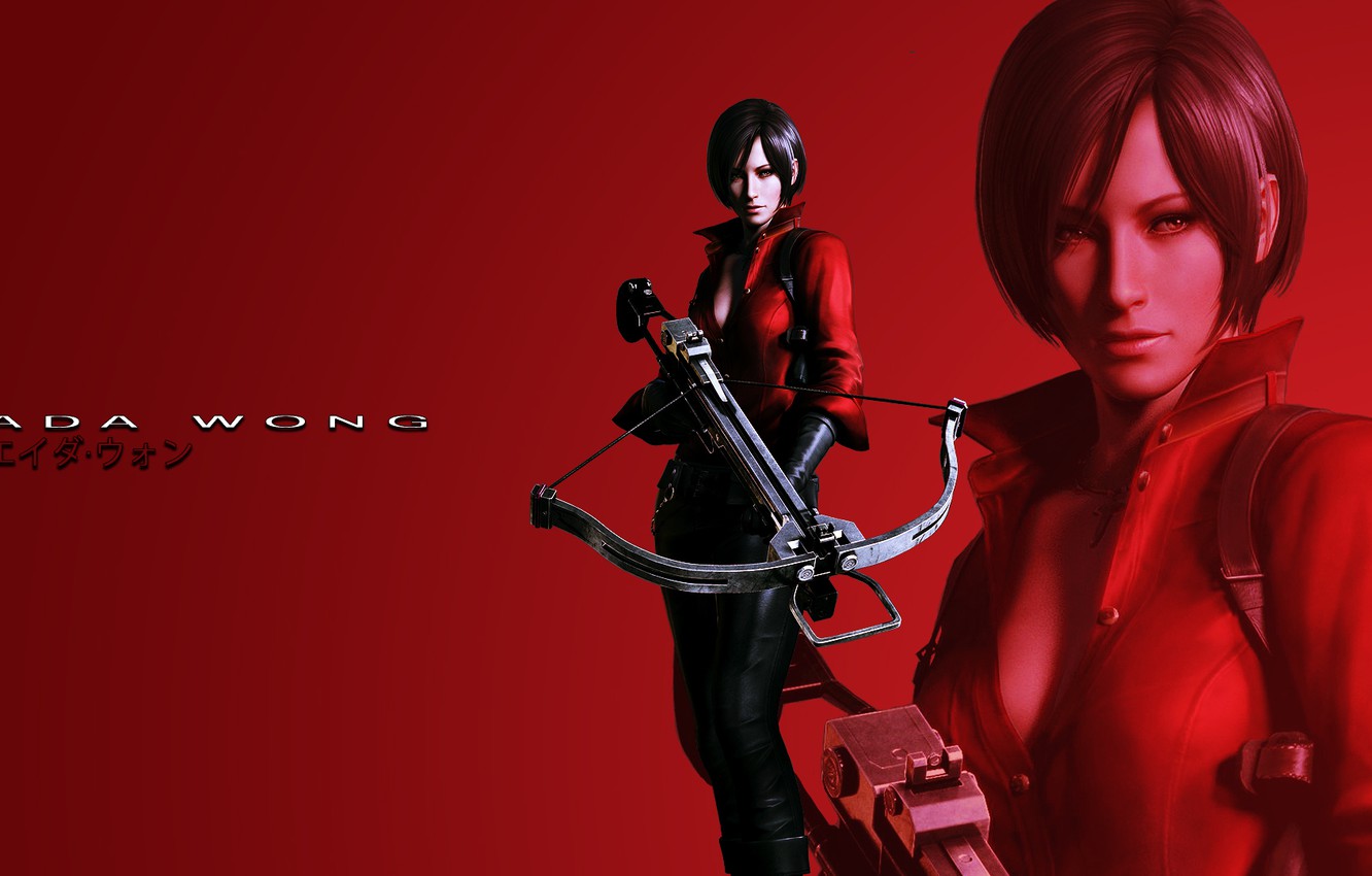Photo Wallpaper Red Background, Resident Evil, Resident - Ada Wong Left 4 Dead 2 , HD Wallpaper & Backgrounds