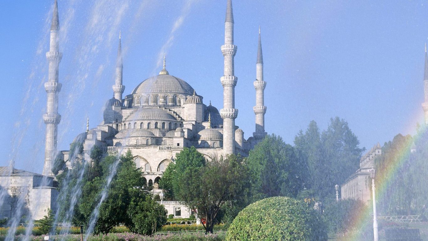 Blue Mosque Istanbul Turkey Cami Hd Wallpapers - Sultan Ahmed Mosque , HD Wallpaper & Backgrounds