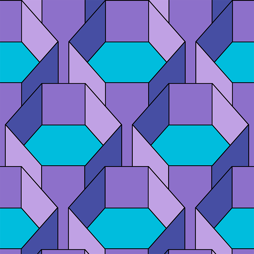Retro Design Purple Wallpaper - Blue Purple Turquoise Designs , HD Wallpaper & Backgrounds
