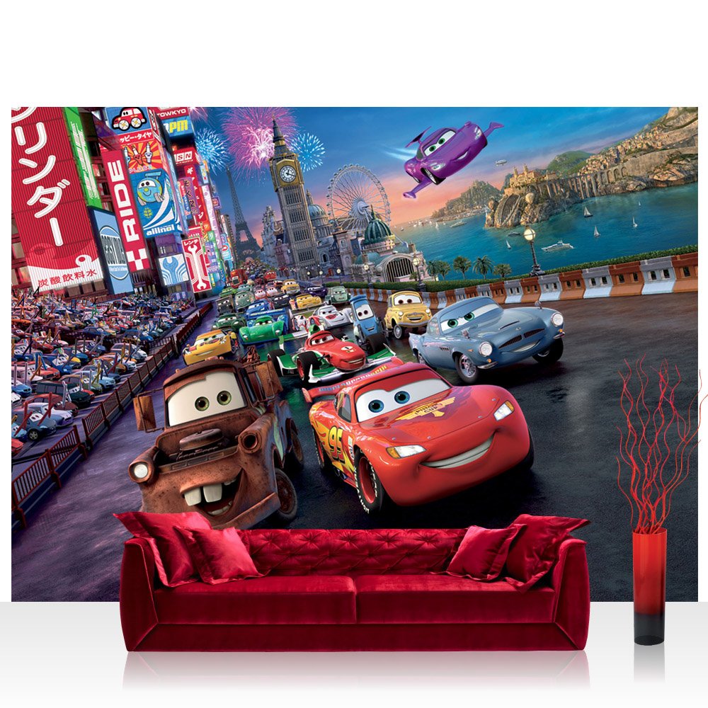 Premium Plus Fleece Photo Wallpaper Wall Mural Photo - Disney Pixar Cars 2 , HD Wallpaper & Backgrounds