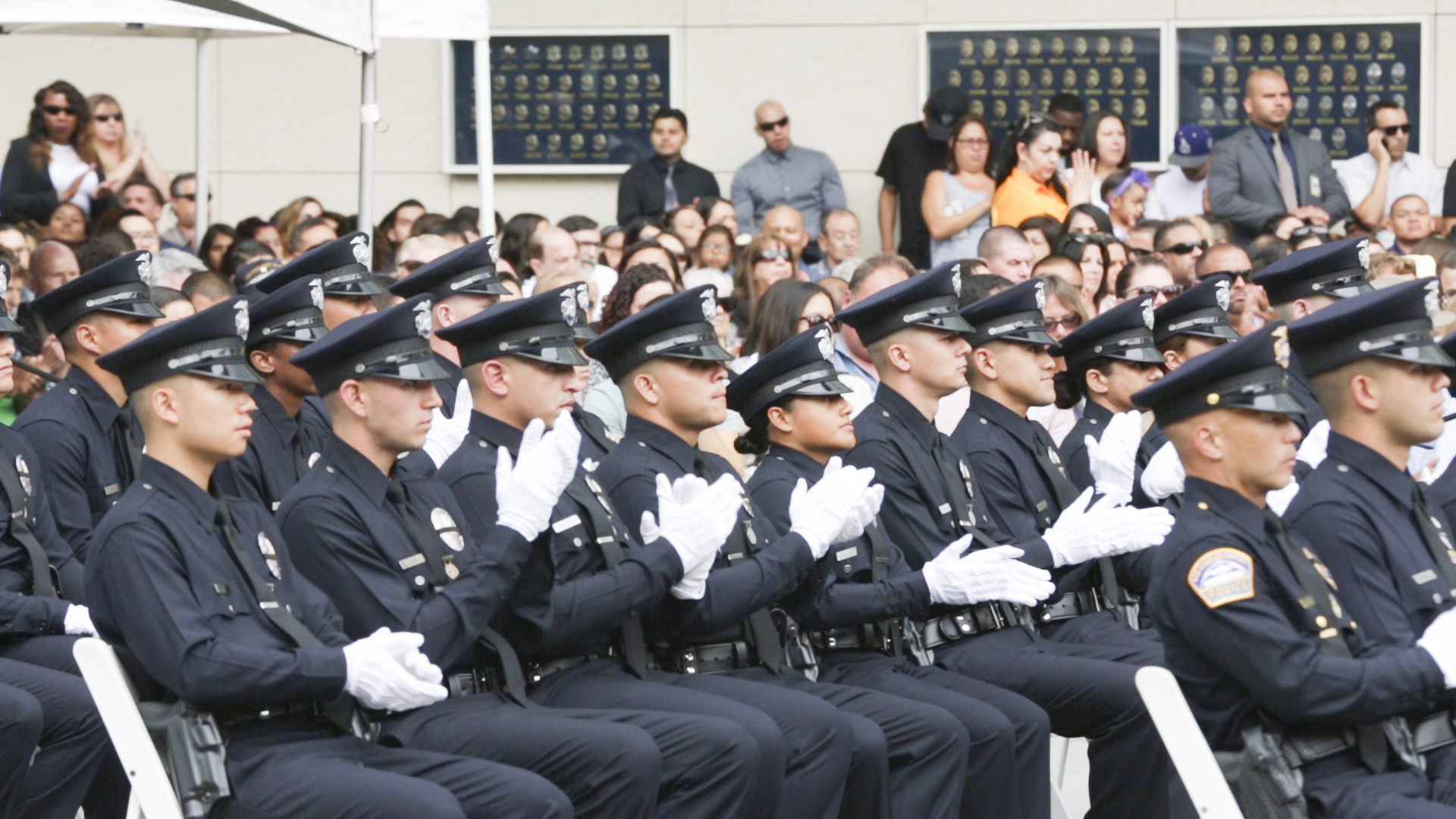 Anxiety And Grief Cloud Graduation Ceremony For Los - Los Angeles Police Academy Graduation , HD Wallpaper & Backgrounds