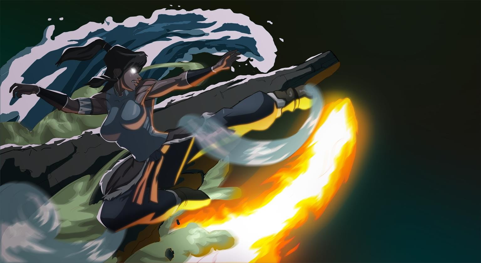 Katara From Avatar, The Legend Of Korra, Korra Hd Wallpaper - Avatar Korra Background , HD Wallpaper & Backgrounds