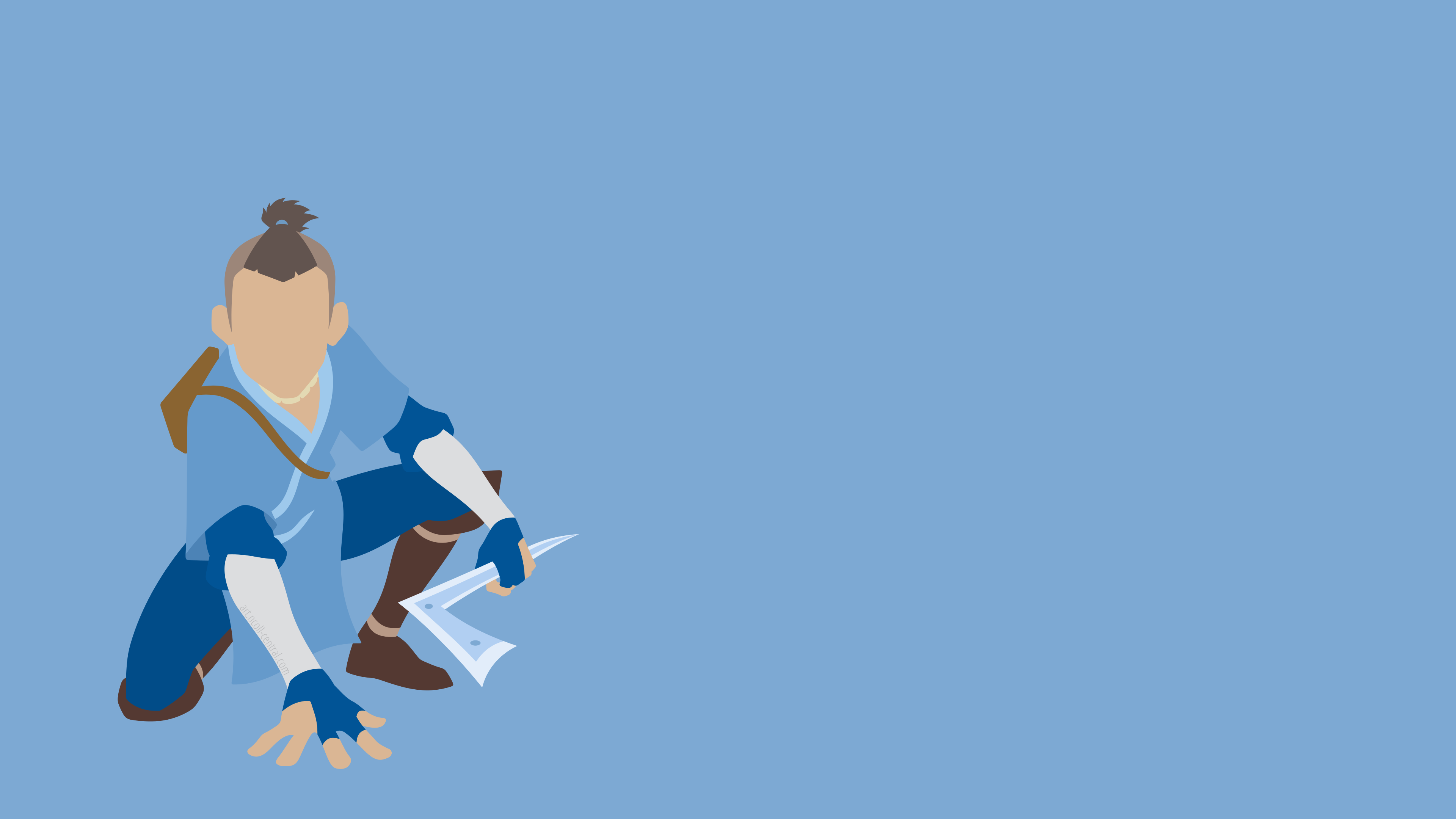 Sokka Wallpaper And Background Png - Minimalist Avatar The Last Airbender , HD Wallpaper & Backgrounds
