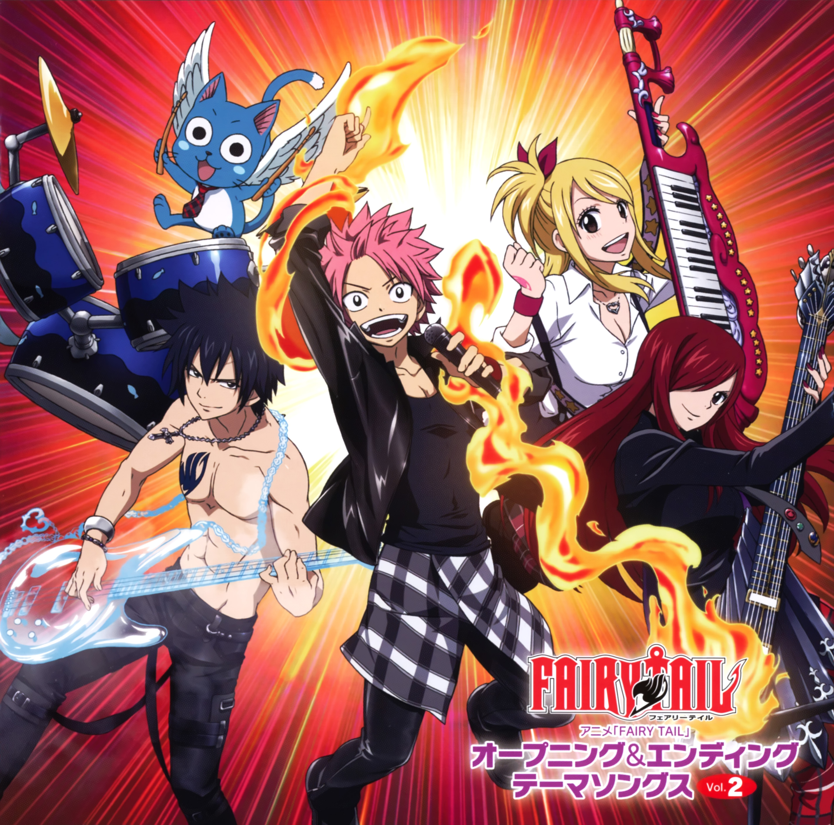 Fairytail Season 2 Images Rock Band Hd Wallpaper And - Fairy Tail Op Ed Theme Songs Vol 2 , HD Wallpaper & Backgrounds