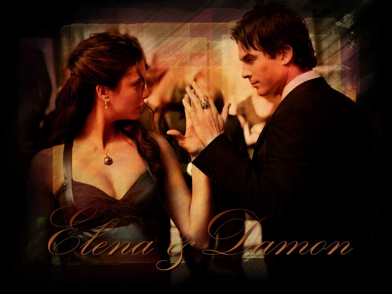 An Error Occurred - Vampire Diaries Elena E Damon , HD Wallpaper & Backgrounds