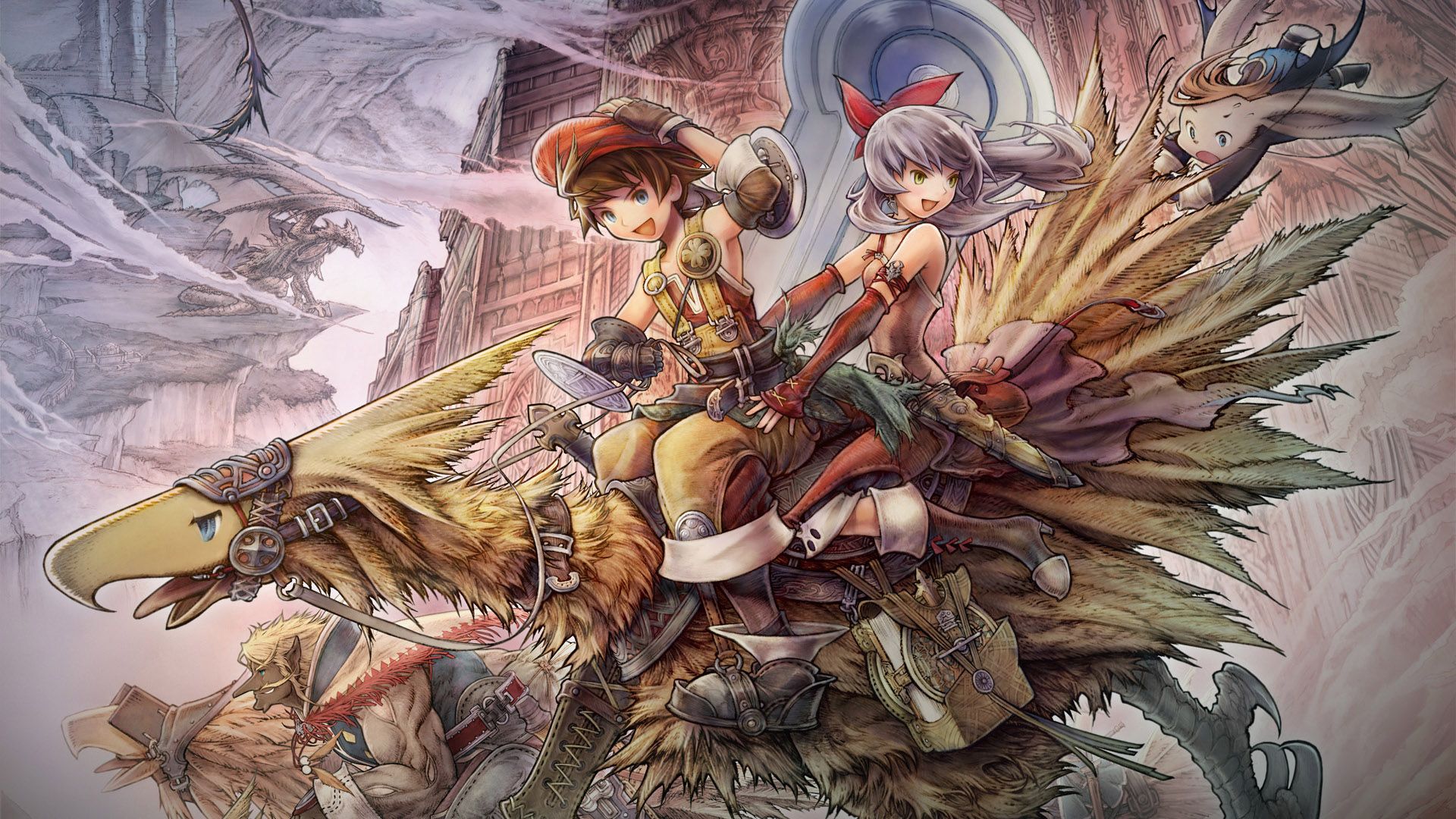 Pix For > Chocobo Wallpaper - Final Fantasy Tactics A2 Fanart , HD Wallpaper & Backgrounds