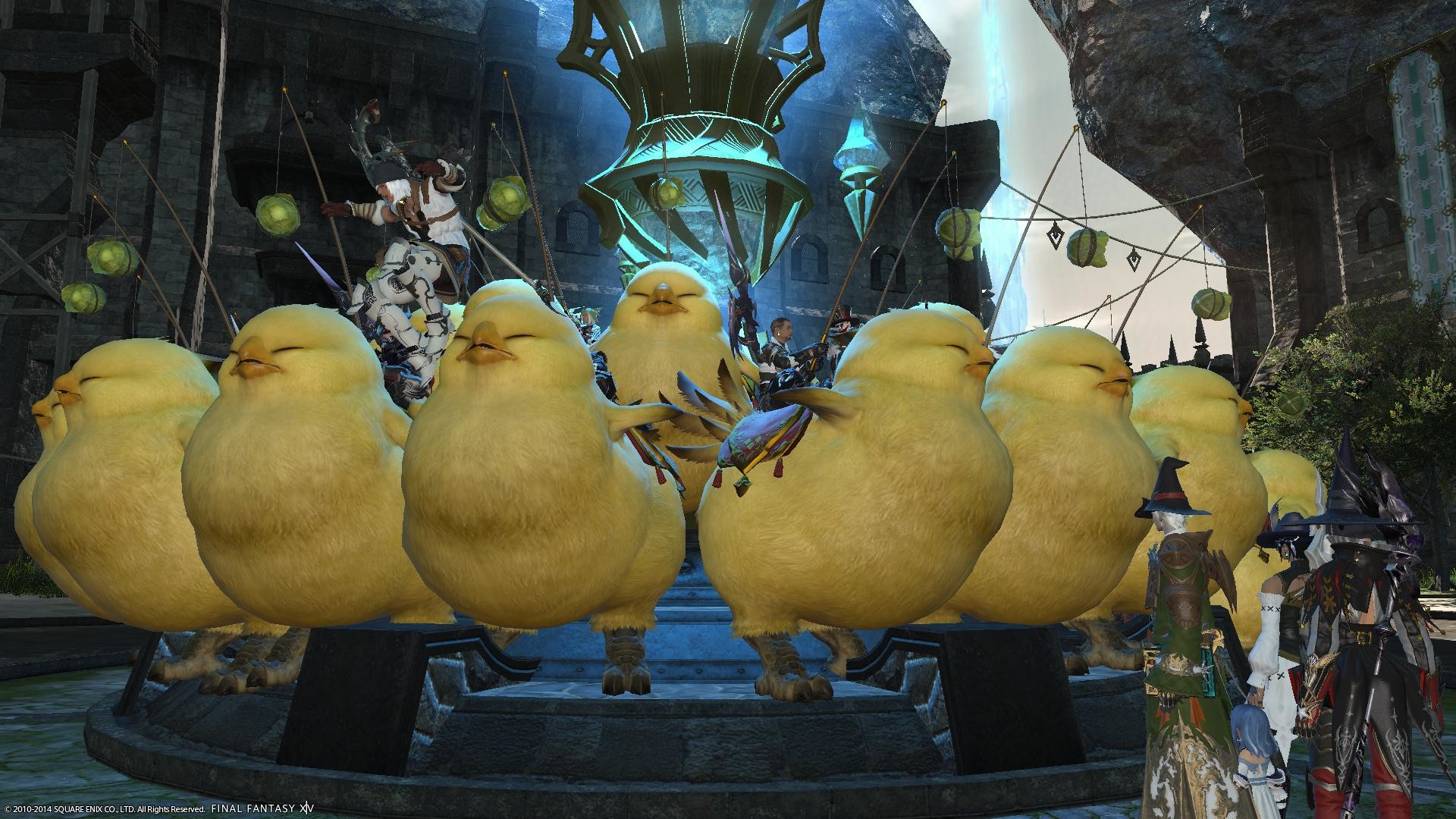 Final Fantasy 14 Wallpaper Widescreen Final Fantasy - World Of Final Fantasy Fat Chocobo , HD Wallpaper & Backgrounds