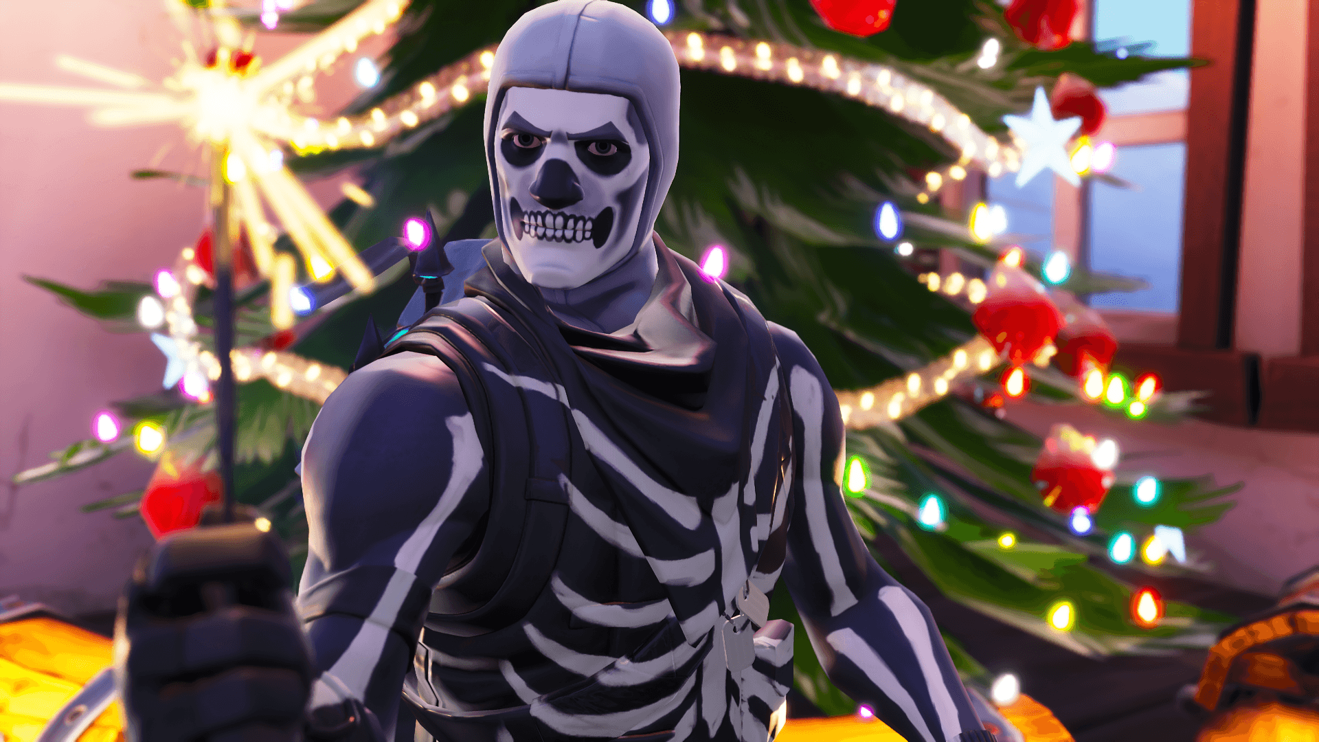 Ml Wallpaper - Fortnite Skull Trooper Skin , HD Wallpaper & Backgrounds