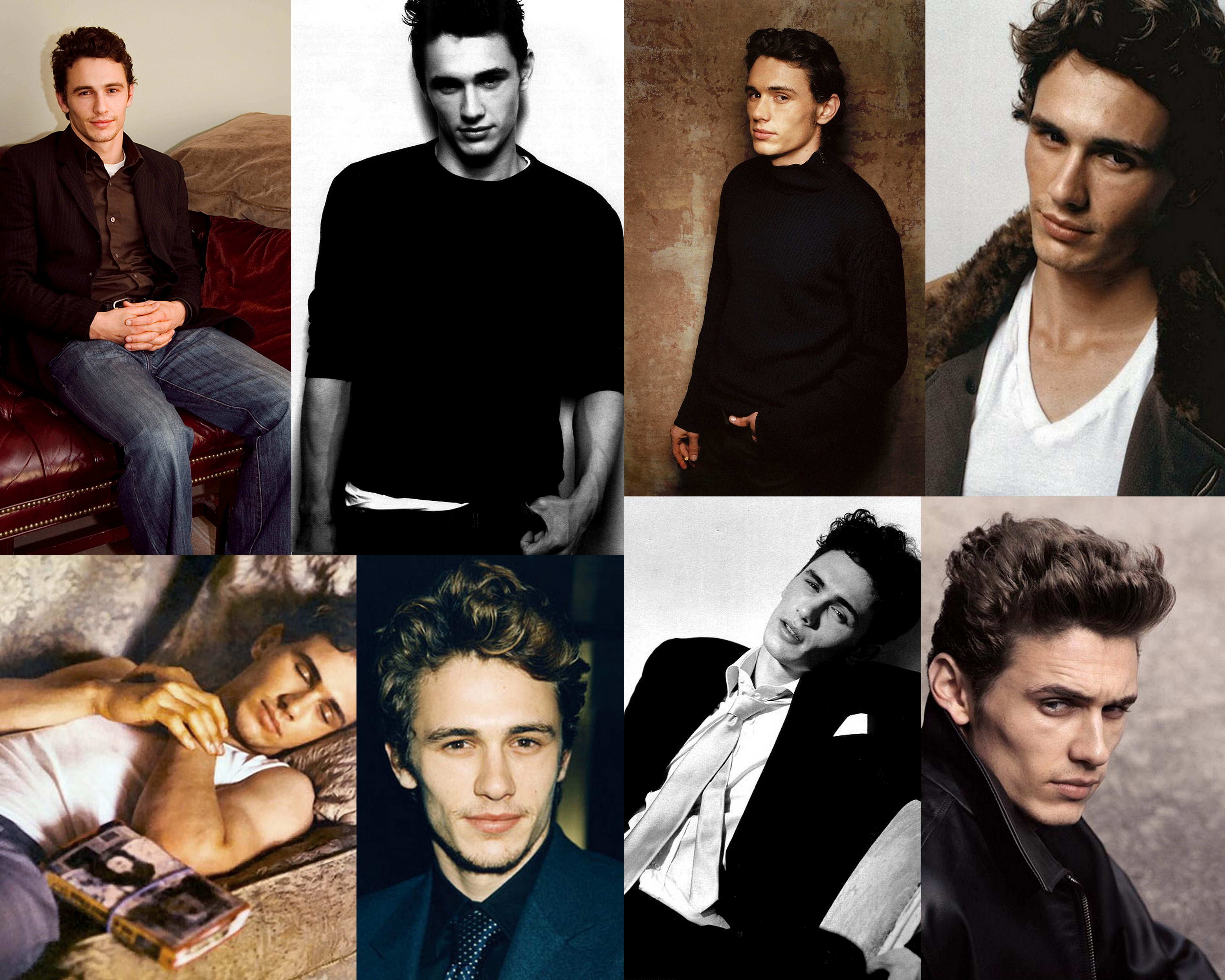 Click On The Shot For Wallpaper Size - Young James Franco Collage , HD Wallpaper & Backgrounds