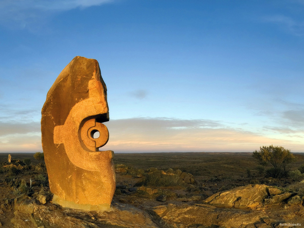 Living Desert Sculptures, Broken Hill, New South Wales, - Oil Paintings Art Landscape Nature , HD Wallpaper & Backgrounds