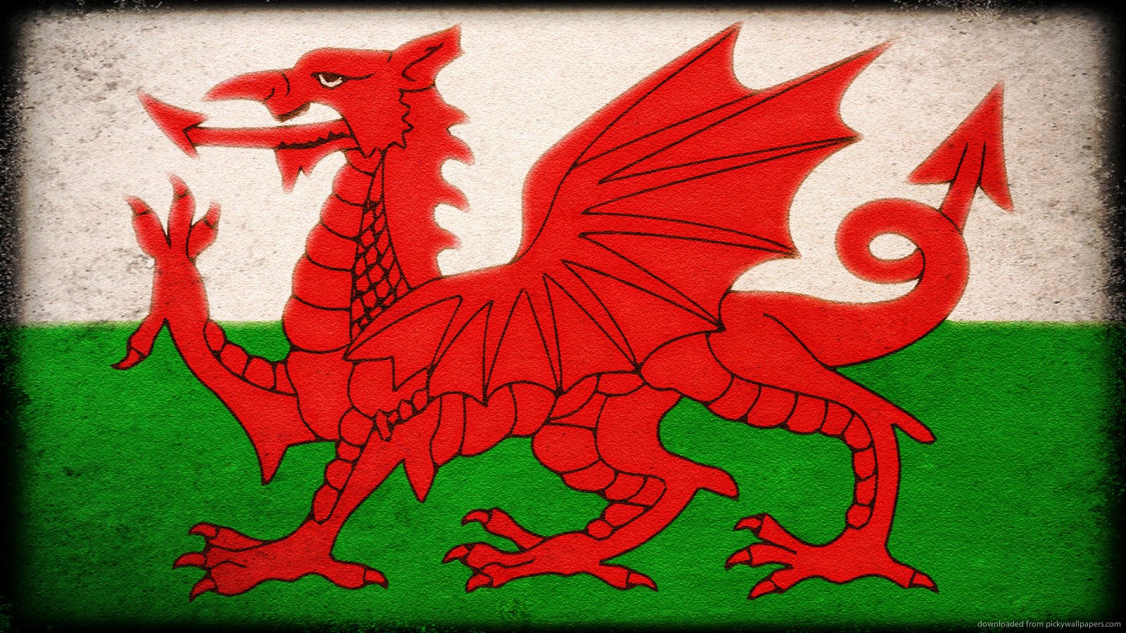 High Resolution Wallpaper Flag Of Wales - Welsh Flag , HD Wallpaper & Backgrounds