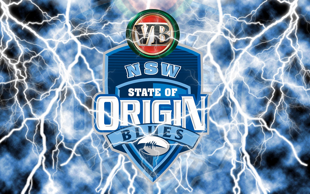 New South Wales Blues Lightning Wallpaper By Sunnyboiiii - Qld State Of Origin , HD Wallpaper & Backgrounds