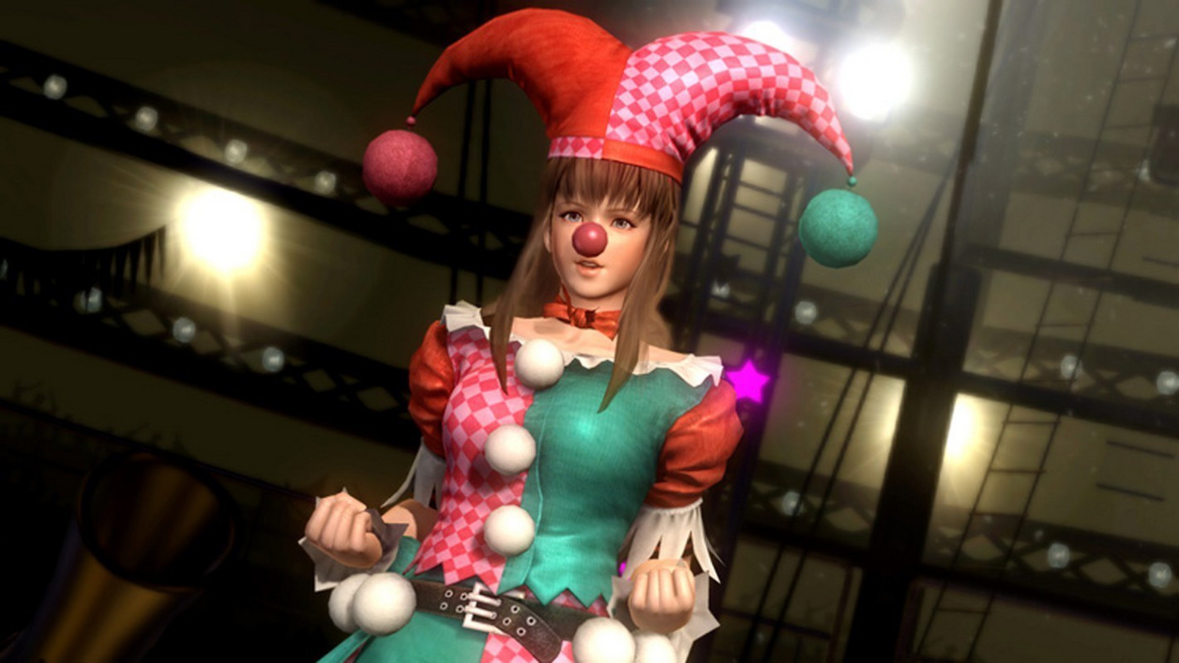 Dead Or Alive Hitomi 5 Wallpaper - Hitomi Dead Or Alive Clown , HD Wallpaper & Backgrounds