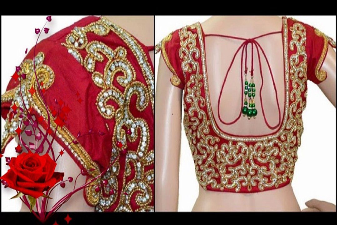 Indian Wedding Blouse Design Ideas For Silk Saree Images - Blouse , HD Wallpaper & Backgrounds