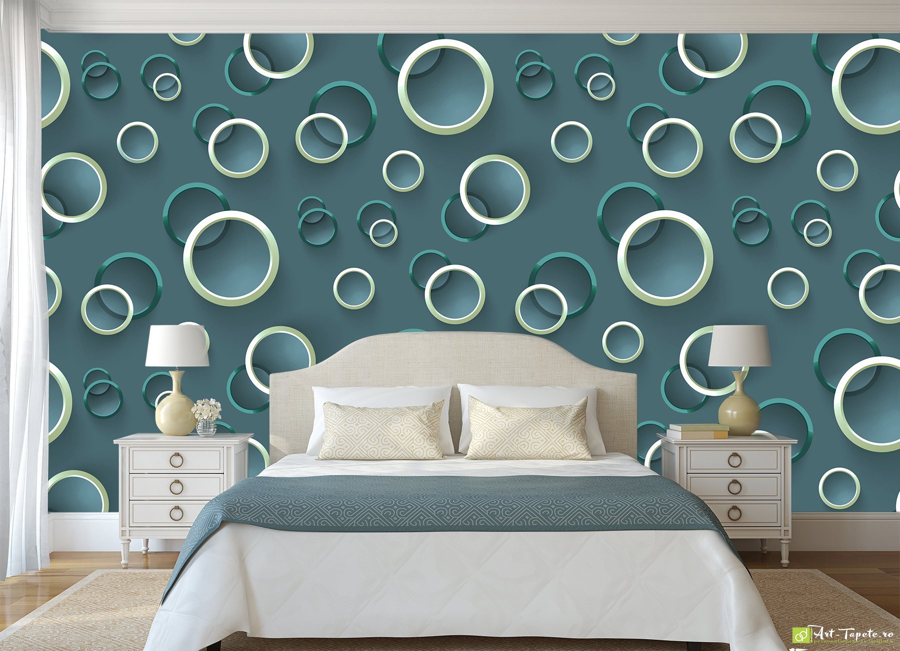 Photo Wallpaper 3d Effect - Bedroom 3d Tapet Design , HD Wallpaper & Backgrounds