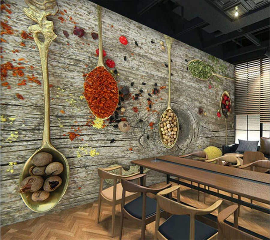 Beibehang Custom Wallpaper 3d Catering Restaurant Living - Mural Coffee , HD Wallpaper & Backgrounds