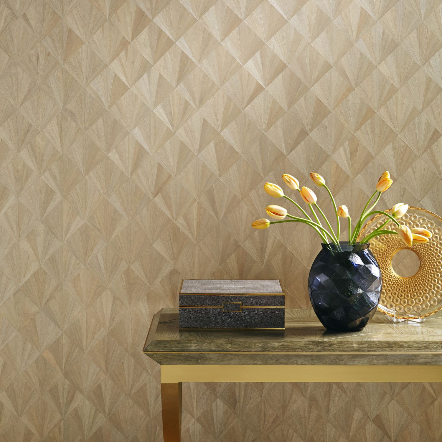 Contemporary Wallpaper / Patterned / Wood Look / Handmade - Maya Romanoff , HD Wallpaper & Backgrounds