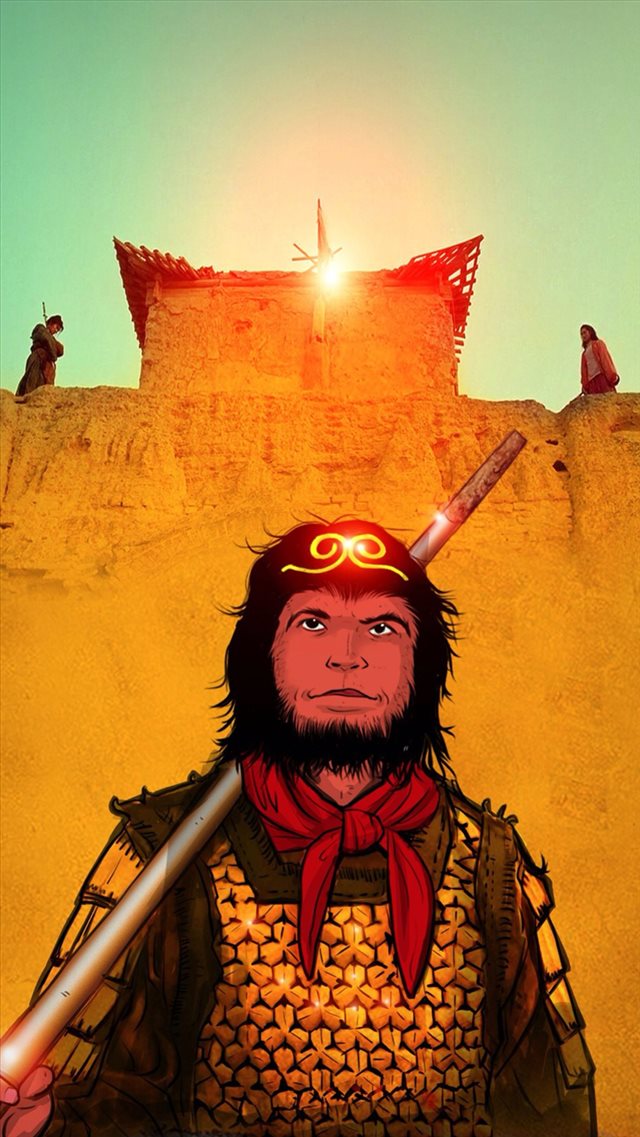 Monkey King Moon Box Movie Poster Art Iphone 8 Wallpaper - Monkey King Iphone , HD Wallpaper & Backgrounds